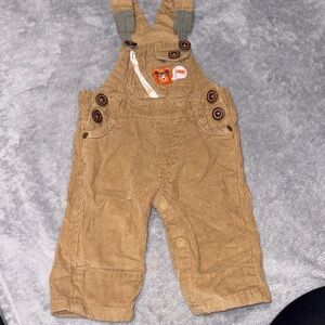Tan Corduroy Kids Overalls